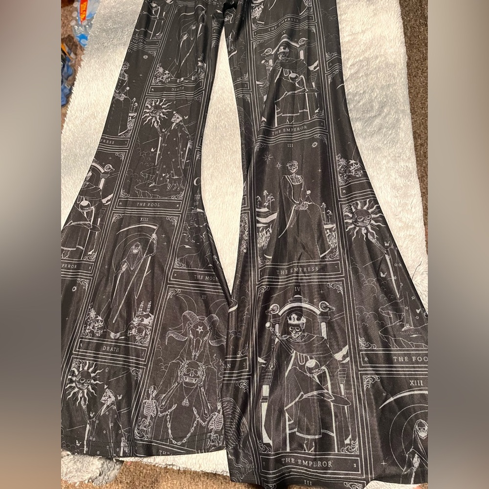 Mesh Tarot Flare Trousers - Picture 4 of 7